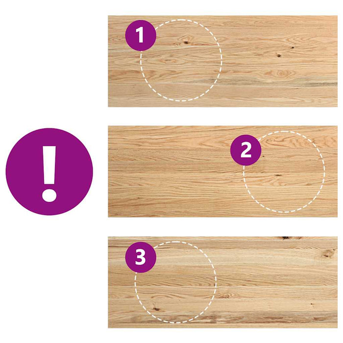 Davanzali 2 pz Non Trattati 100x40x2cm Legno Massello di Rovere 4009120