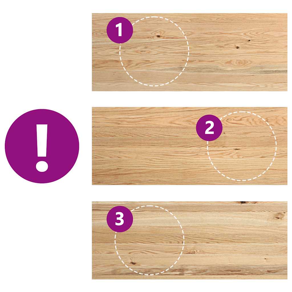 vidaXL Davanzali 2 pz Non Trattati 100x40x2cm Legno Massello di Rovere