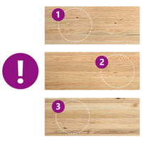 vidaXL Davanzali 2 pz Non Trattati 100x40x2cm Legno Massello di Rovere