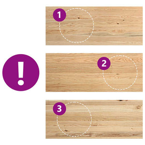 vidaXL Davanzali 2 pz Non Trattati 100x40x2cm Legno Massello di Rovere