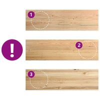 vidaXL Davanzali 2 pz Non Trattati 140x40x2cm Legno Massello di Rovere