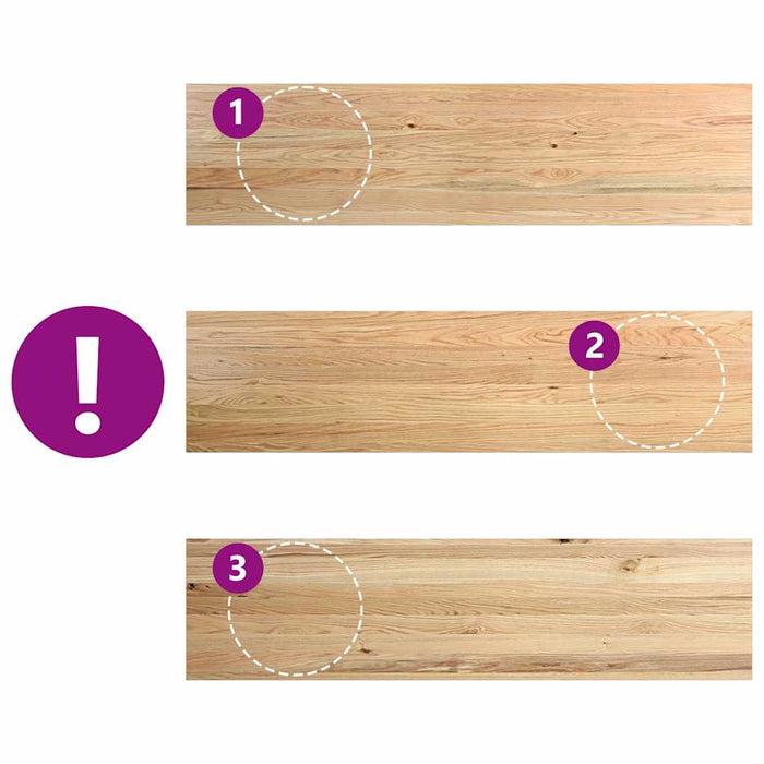 Davanzali 2 pz Non Trattati 160x40x2cm Legno Massello di Rovere 4009124