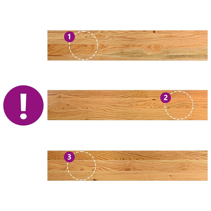 Davanzali 2 pz Marrone Chiaro 80x15x2 cm Legno Massello Rovere