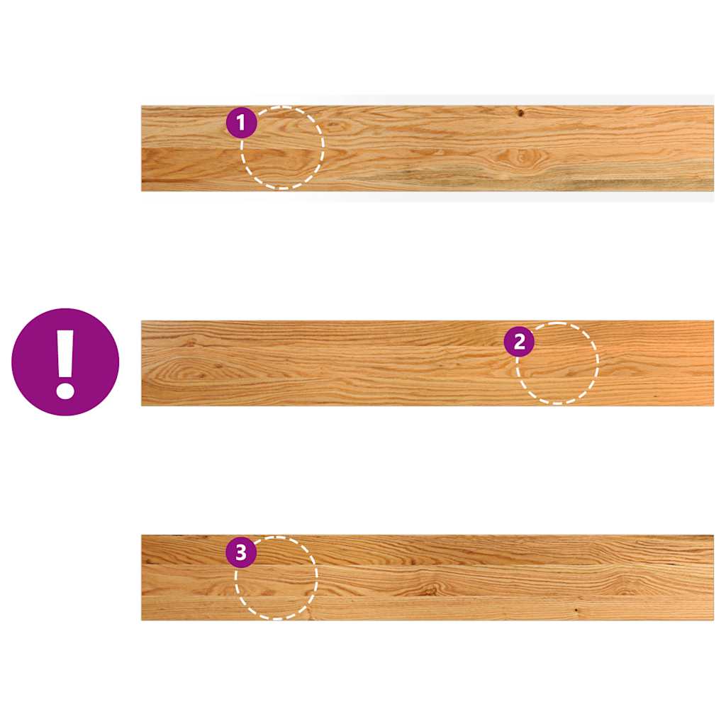 vidaXL Davanzali 2 pz Marrone Chiaro 100x15x2 cm Legno Massello Rovere