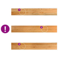 vidaXL Davanzali 2 pz Marrone Chiaro 100x15x2 cm Legno Massello Rovere