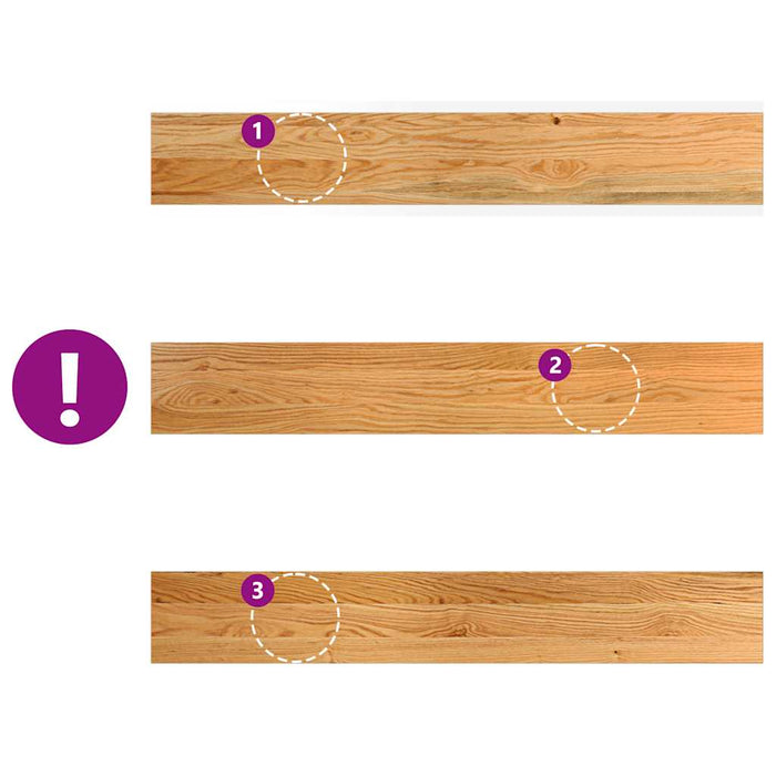 vidaXL Davanzali 2 pz Marrone Chiaro 100x15x2 cm Legno Massello Rovere