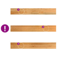 vidaXL Davanzali 2 pz Marrone Chiaro 110x15x2 cm Legno Massello Rovere