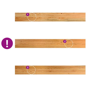 Davanzali 2 pz Marrone Chiaro 120x15x2 cm Legno Massello Rovere 4009130