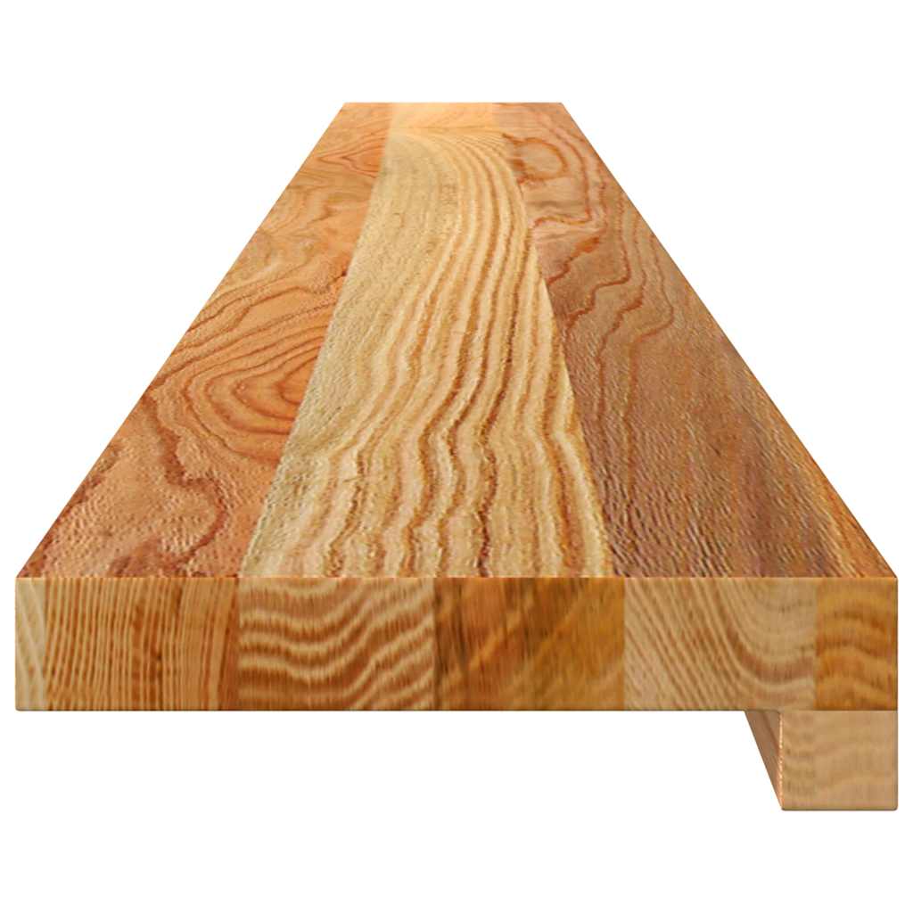 Davanzali 2 pz Marrone Chiaro 140x15x2 cm Legno Massello Rovere