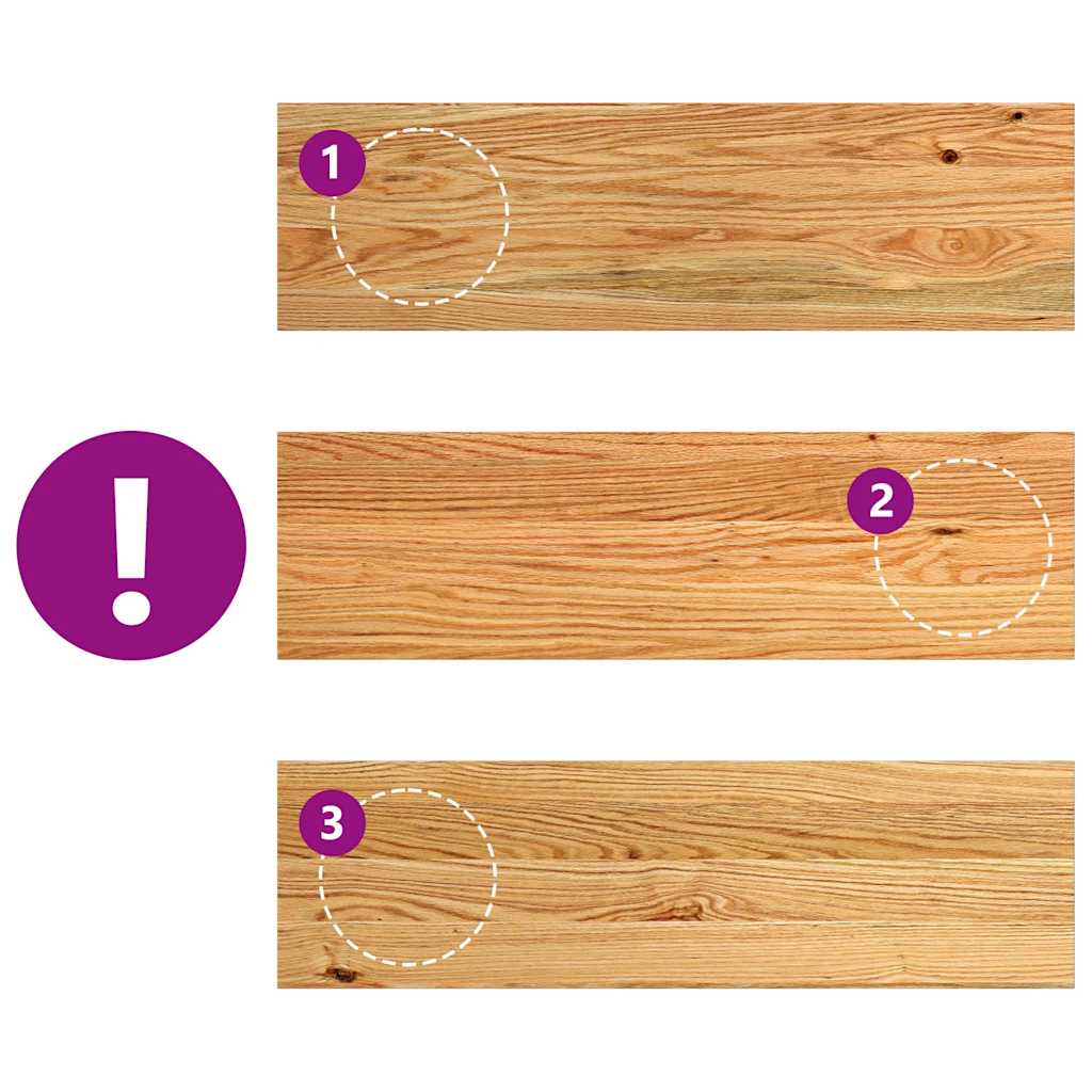 Davanzali 2 pz Marrone Chiaro 70x20x2 cm Legno Massello Rovere