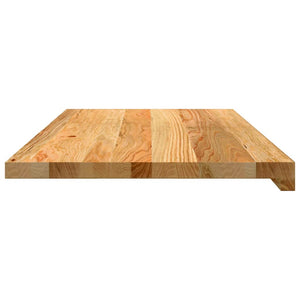 vidaXL Davanzali 2 pz Marrone Chiaro 80x40x2 cm Legno Massello Rovere