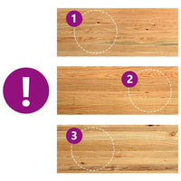 Davanzali 2 pz Marrone Chiaro 100x40x2 cm Legno Massello Rovere 4009160