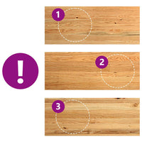 vidaXL Davanzali 2 pz Marrone Chiaro 100x40x2 cm Legno Massello Rovere