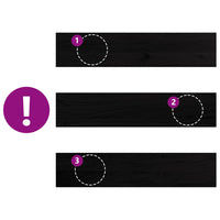 Davanzali 2 pz Marrone Scuro 70x15x2 cm Legno Massello Rovere