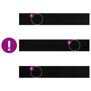 Davanzali 2 pz Marrone Scuro 90x15x2 cm Legno Massello Rovere