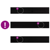 Davanzali 2 pz Marrone Scuro 90x15x2 cm Legno Massello Rovere 4009167