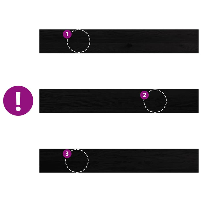 vidaXL Davanzali 2 pz Marrone Scuro 100x15x2 cm Legno Massello Rovere