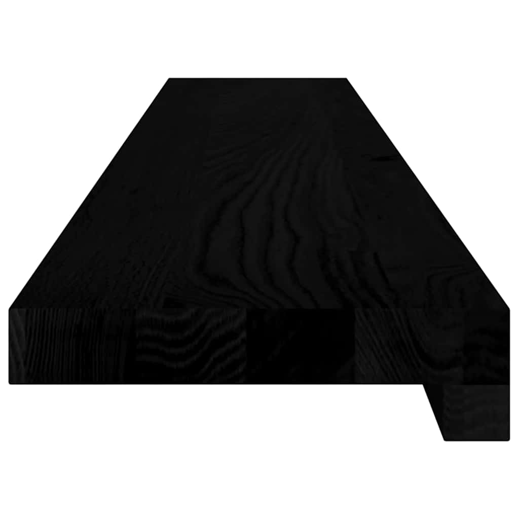 vidaXL Davanzali 2 pz Marrone Scuro 110x15x2 cm Legno Massello Rovere