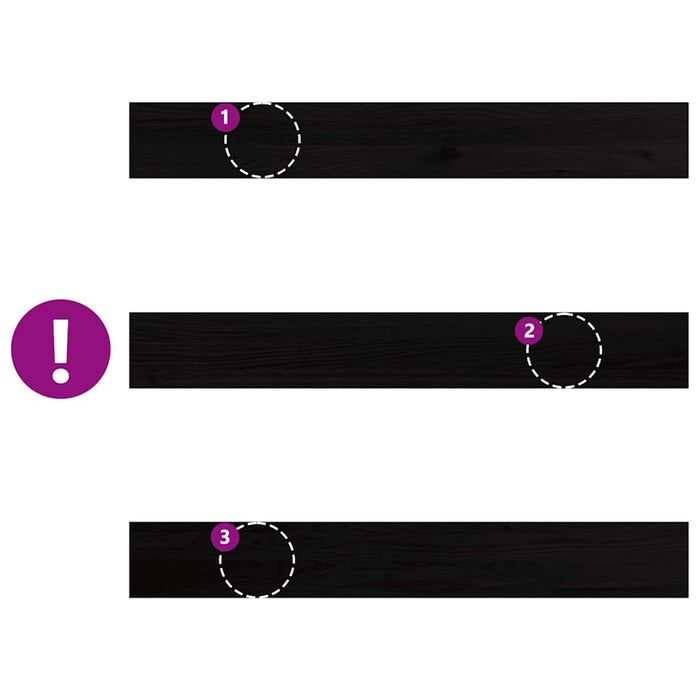 vidaXL Davanzali 2 pz Marrone Scuro 110x15x2 cm Legno Massello Rovere