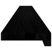 Davanzali 2 pz Marrone Scuro 140x15x2 cm Legno Massello Rovere