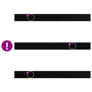 Davanzali 2 pz Marrone Scuro 160x15x2 cm Legno Massello Rovere