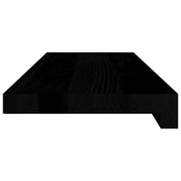 Davanzali 2 pz Marrone Scuro 70x20x2 cm Legno Massello Rovere