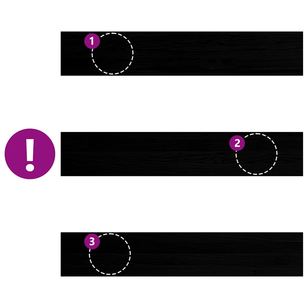 vidaXL Davanzali 2 pz Marrone Scuro 110x20x2 cm Legno Massello Rovere