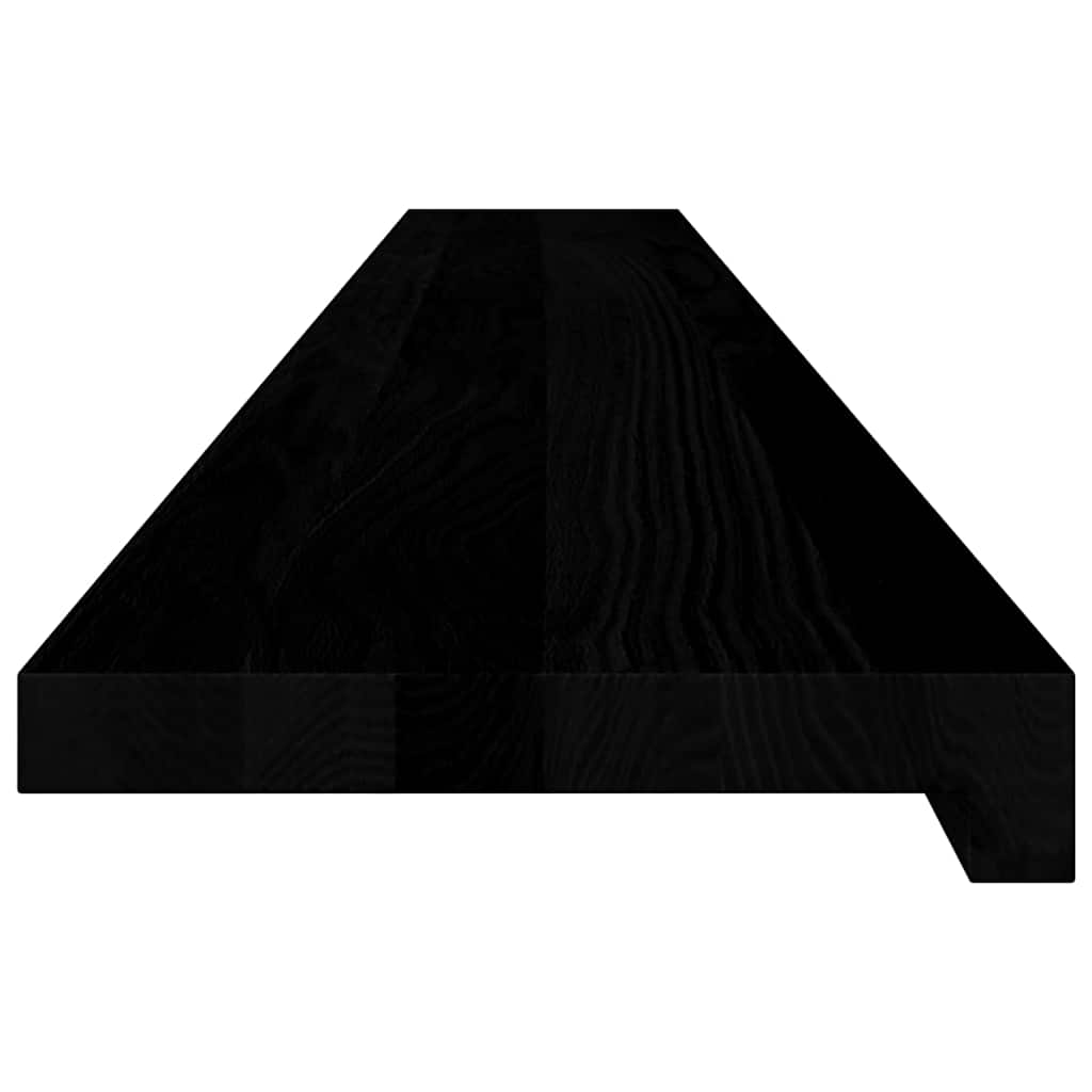 Davanzali 2 pz Marrone Scuro 140x20x2 cm Legno Massello Rovere 4009179