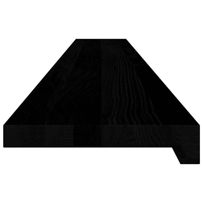 Davanzali 2 pz Marrone Scuro 140x20x2 cm Legno Massello Rovere 4009179