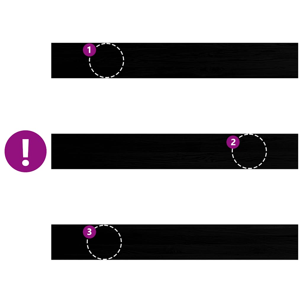 Davanzali 2 pz Marrone Scuro 140x20x2 cm Legno Massello Rovere 4009179