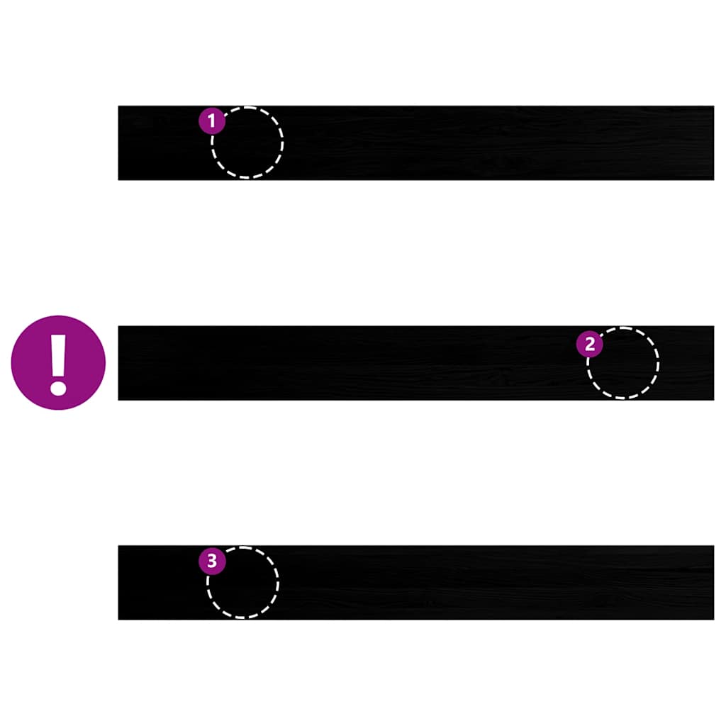 vidaXL Davanzali 2 pz Marrone Scuro 160x20x2 cm Legno Massello Rovere