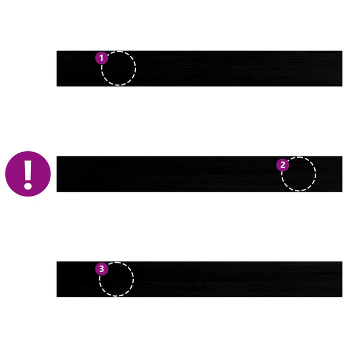 vidaXL Davanzali 2 pz Marrone Scuro 160x20x2 cm Legno Massello Rovere