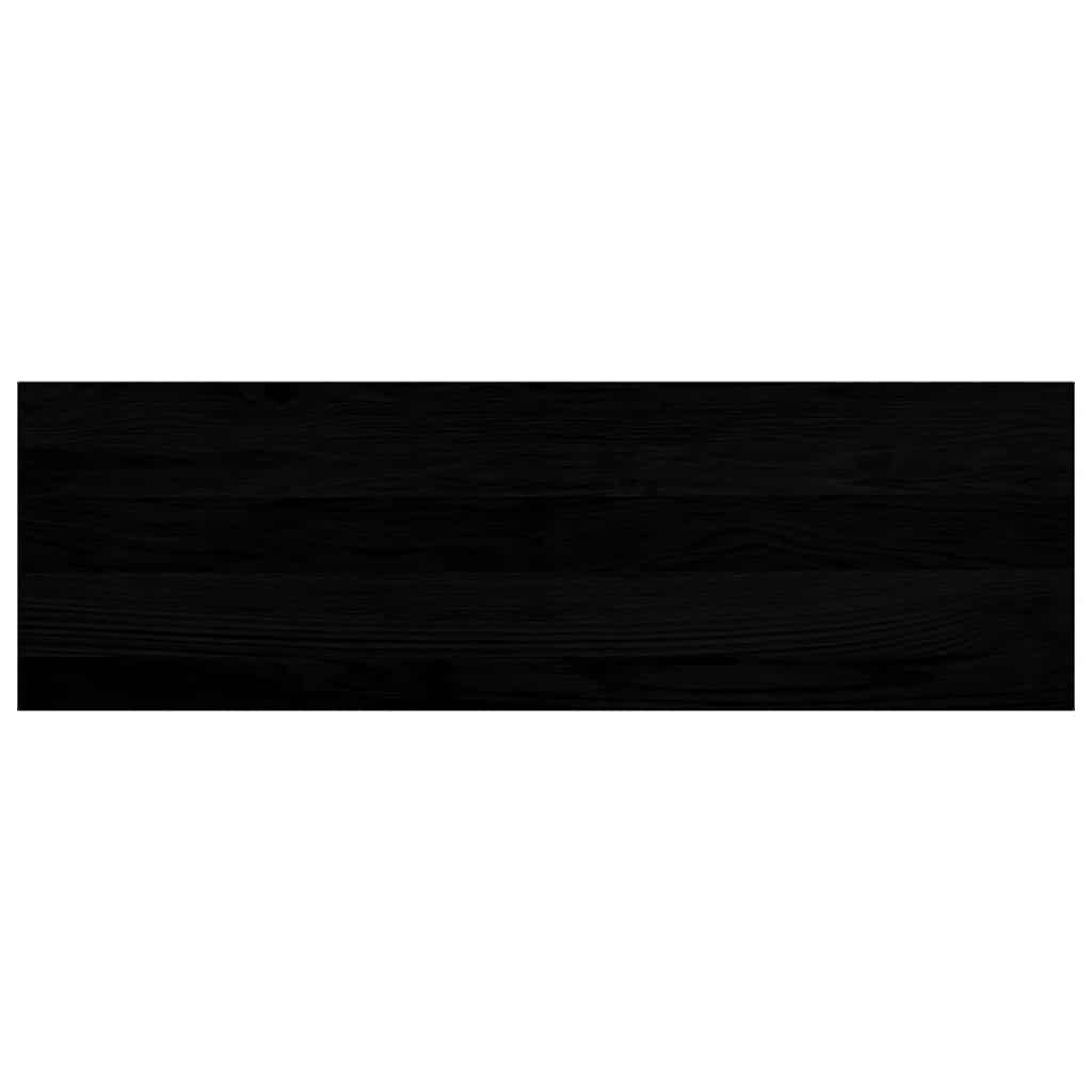 vidaXL Davanzali 2 pz Marrone Scuro 80x25x2 cm Legno Massello Rovere