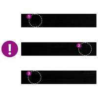 Davanzali 2 pz Marrone Scuro 140x25x2 cm Legno Massello Rovere