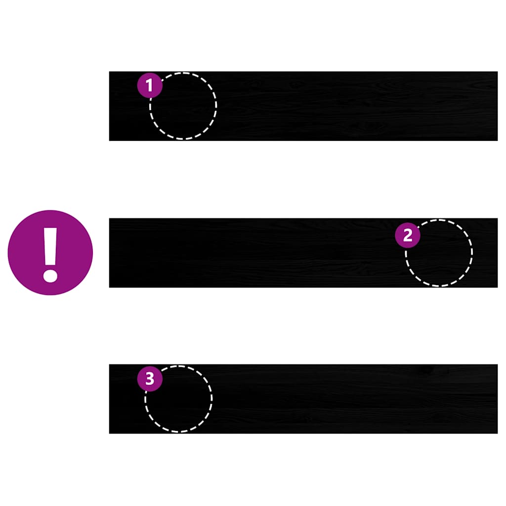 Davanzali 2 pz Marrone Scuro 140x25x2 cm Legno Massello Rovere 4009187