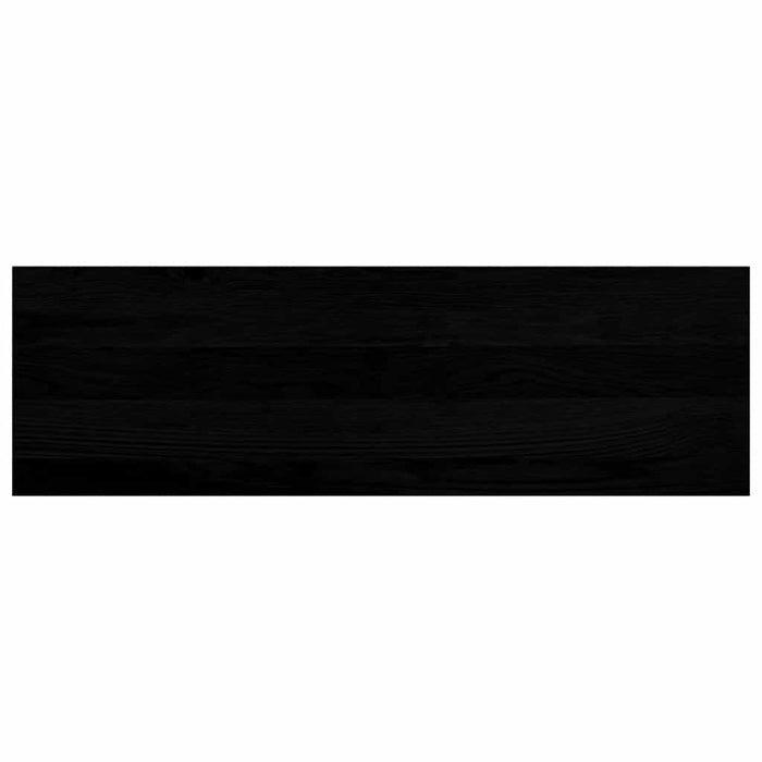 Davanzali 2 pz Marrone Scuro 80x30x2 cm Legno Massello Rovere