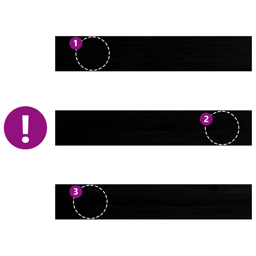 Davanzali 2 pz Marrone Scuro 140x30x2 cm Legno Massello Rovere 4009195