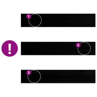 Davanzali 2 pz Marrone Scuro 140x30x2 cm Legno Massello Rovere 4009195