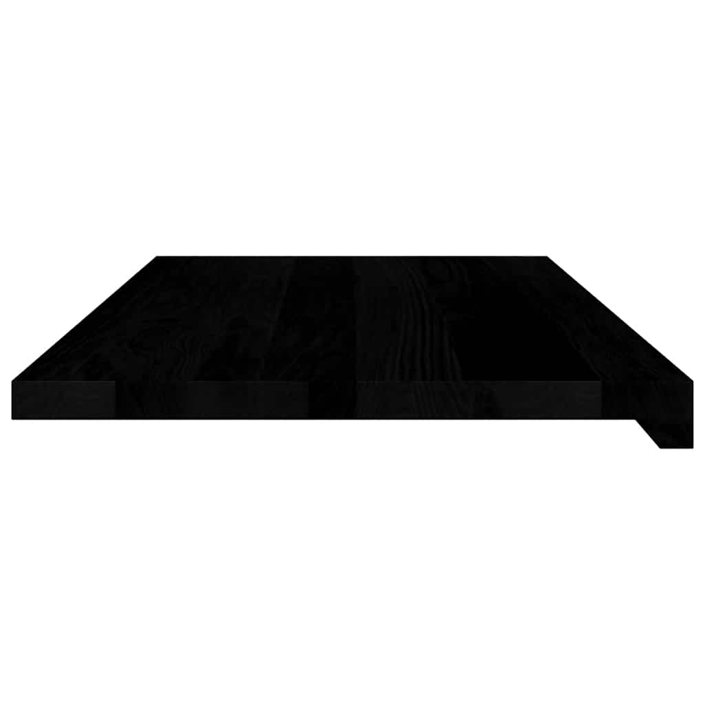 Davanzali 2 pz Marrone Scuro 80x40x2 cm Legno Massello Rovere