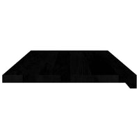 Davanzali 2 pz Marrone Scuro 80x40x2 cm Legno Massello Rovere 4009198