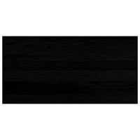 Davanzali 2 pz Marrone Scuro 80x40x2 cm Legno Massello Rovere