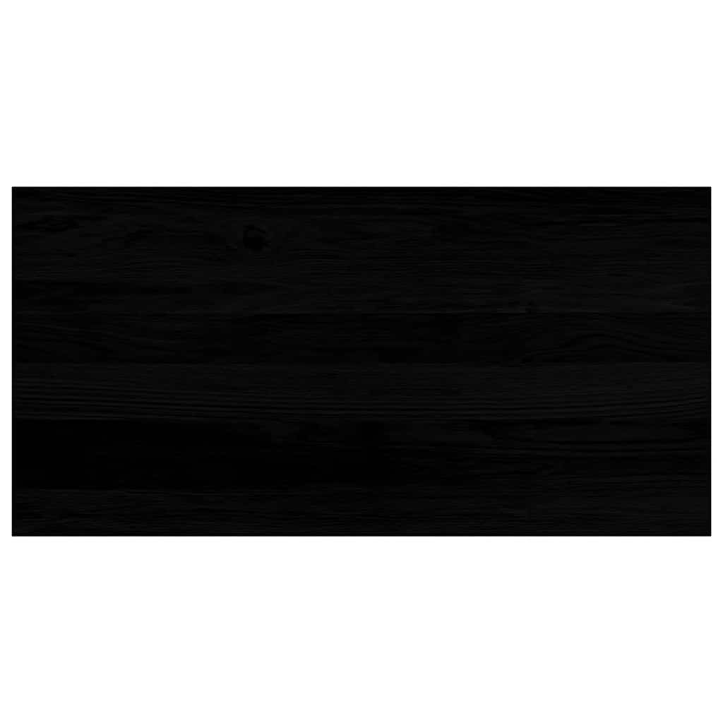 Davanzali 2 pz Marrone Scuro 80x40x2 cm Legno Massello Rovere 4009198