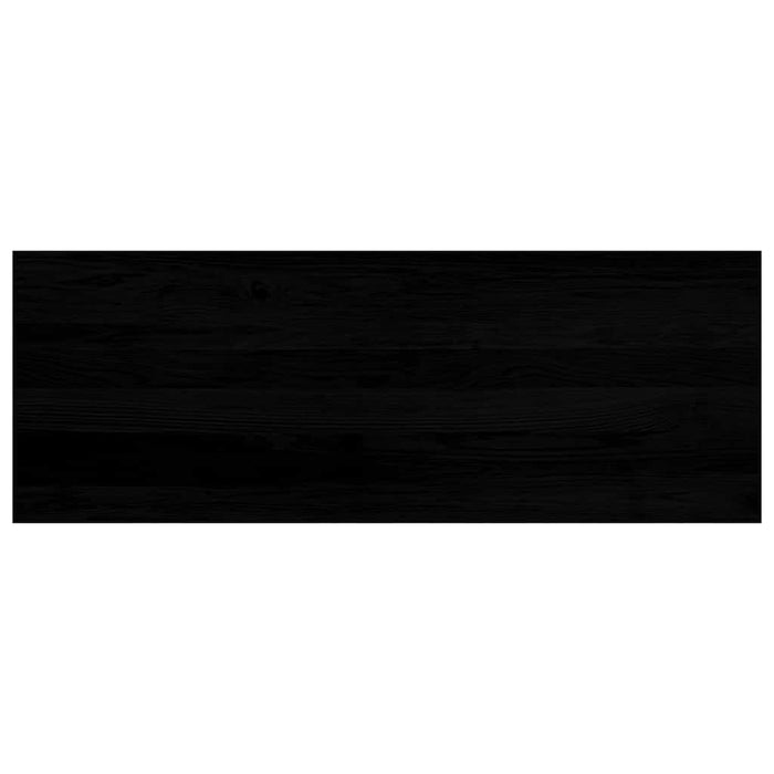 Davanzali 2 pz Marrone Scuro 110x40x2 cm Legno Massello Rovere