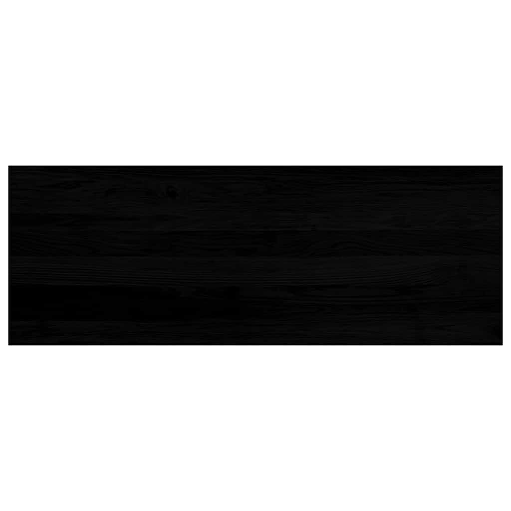 Davanzali 2 pz Marrone Scuro 110x40x2 cm Legno Massello Rovere 4009201