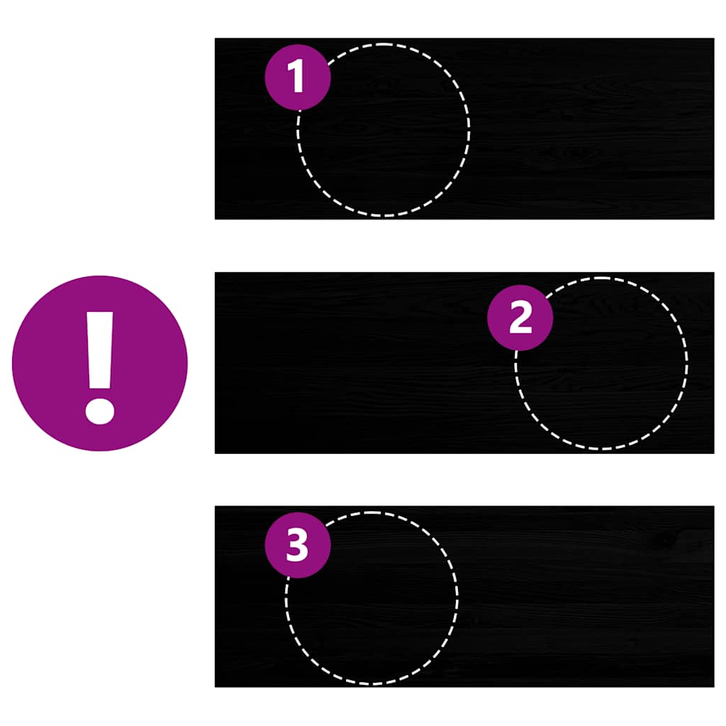 Davanzali 2 pz Marrone Scuro 110x40x2 cm Legno Massello Rovere