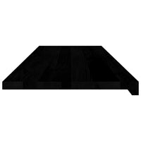 Davanzali 2 pz Marrone Scuro 120x40x2 cm Legno Massello Rovere