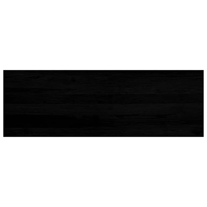 Davanzali 2 pz Marrone Scuro 120x40x2 cm Legno Massello Rovere