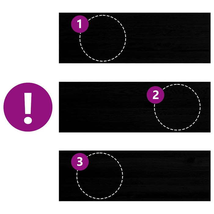 Davanzali 2 pz Marrone Scuro 120x40x2 cm Legno Massello Rovere