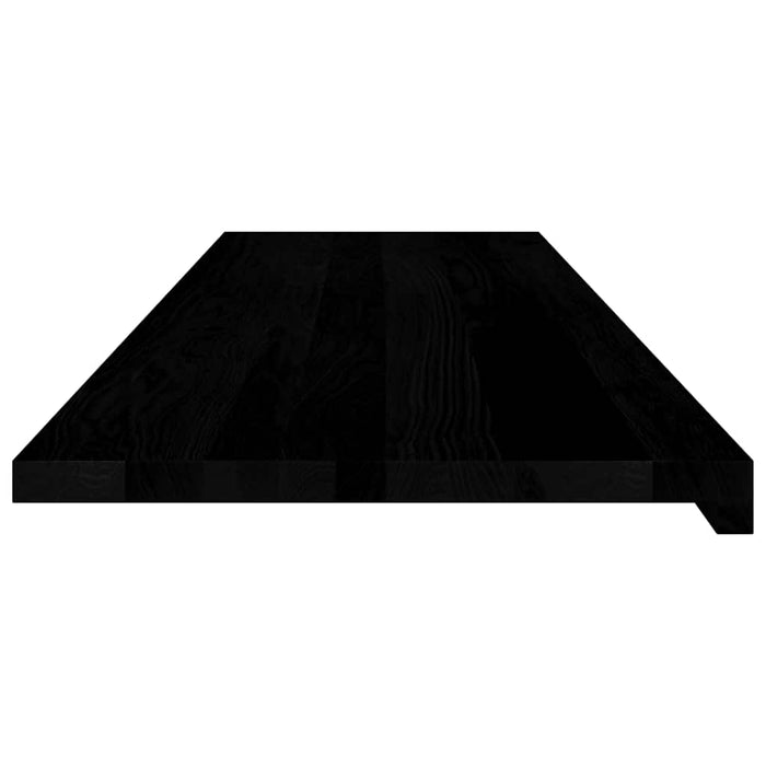 Davanzali 2 pz Marrone Scuro 140x40x2 cm Legno Massello Rovere 4009203