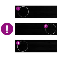 Davanzali 2 pz Marrone Scuro 140x40x2 cm Legno Massello Rovere